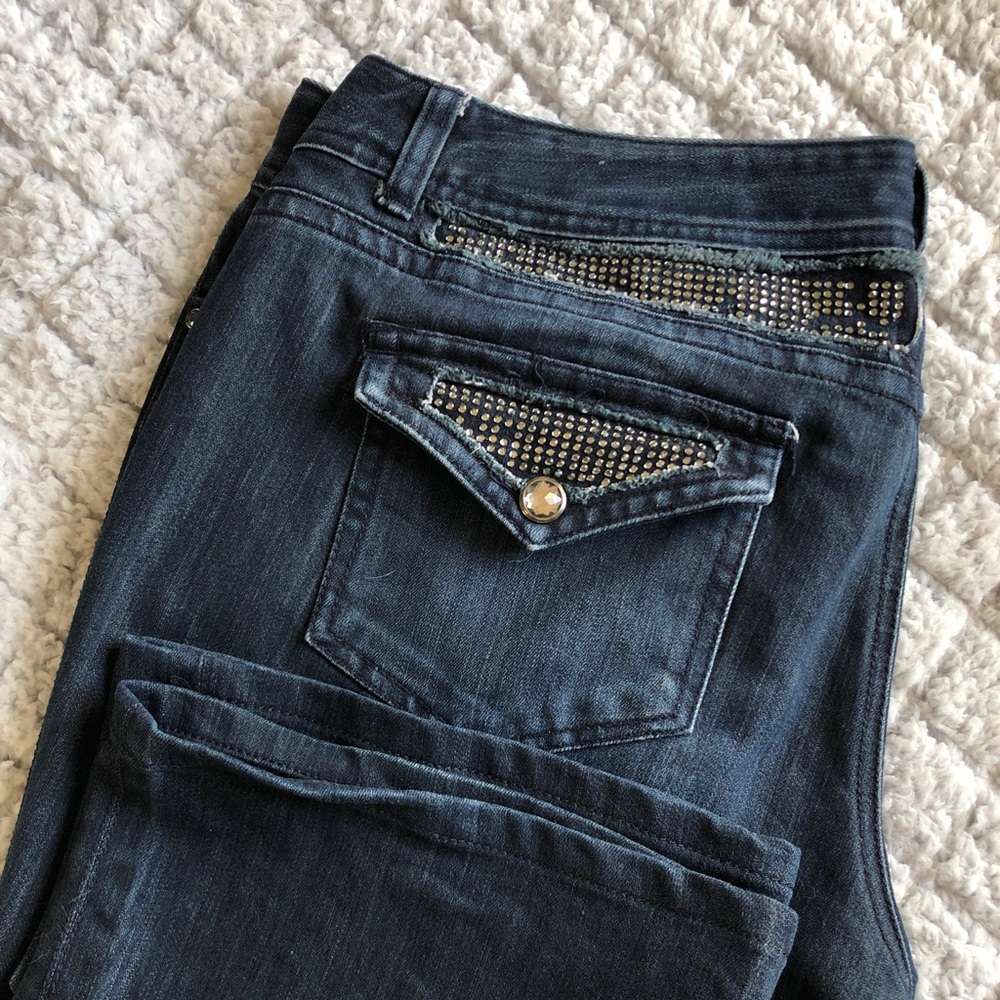 INC regular fit bootcut jeans
